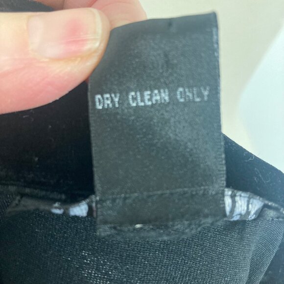 Anne Carson Black Velvet Duster Jacket Womens XL Button Front Whimsigoth Grunge - Picture 6 of 10